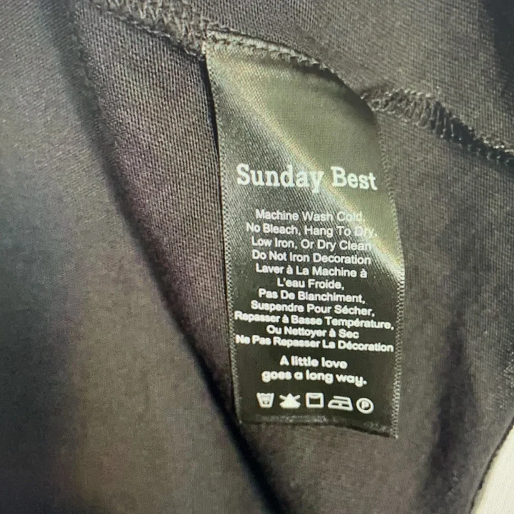 Black T-Shirt with Red Heart Patch - Picture 4 of 4